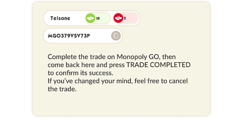 Swap on monopoly go!